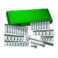 SK Hand Tool 4147 - 1/2" Dr 47pc 12PT SAE/Metric Master Socket Set